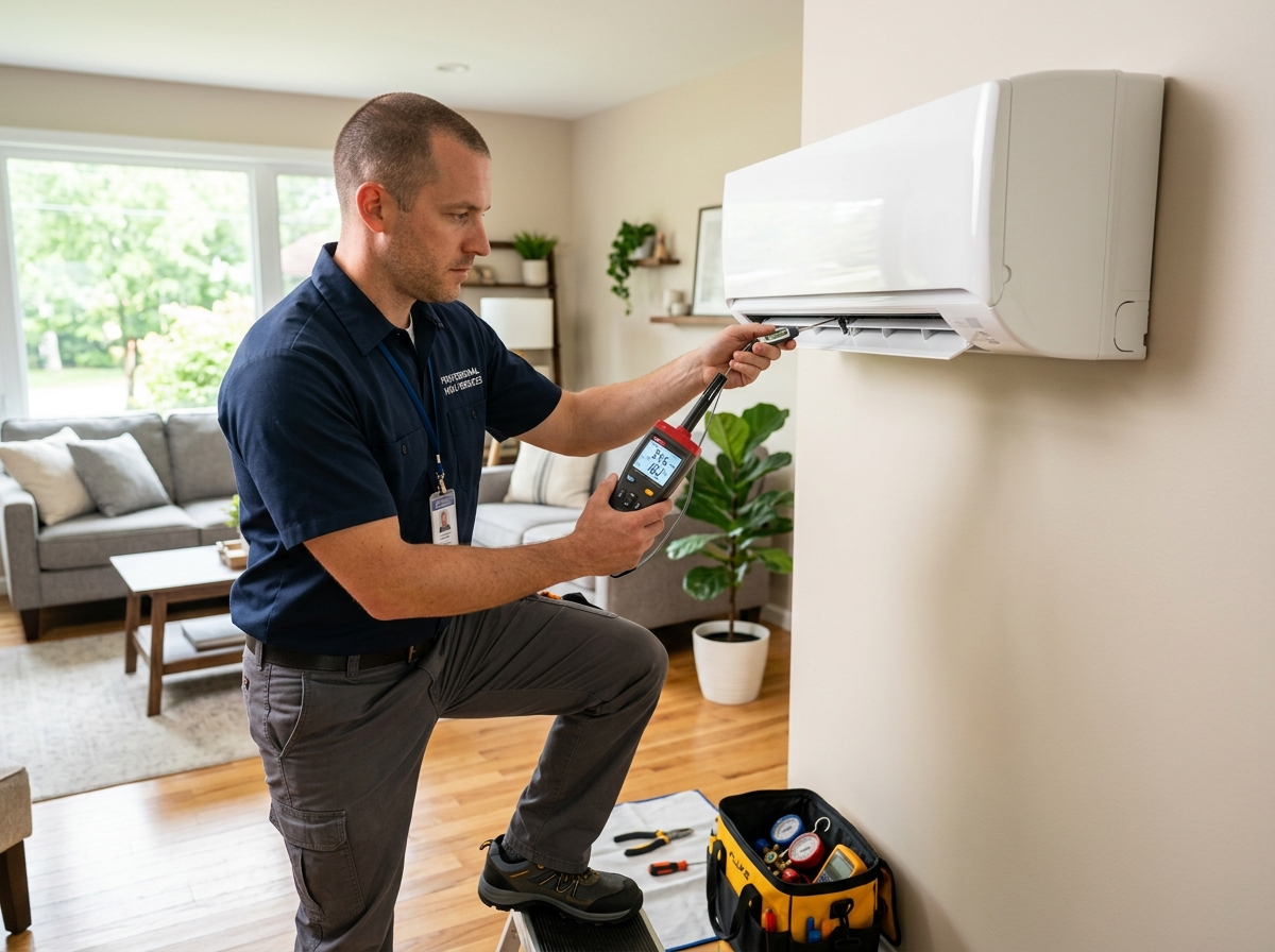 Professional ductless mini split deep cleaning and coil service in Colorado Springs