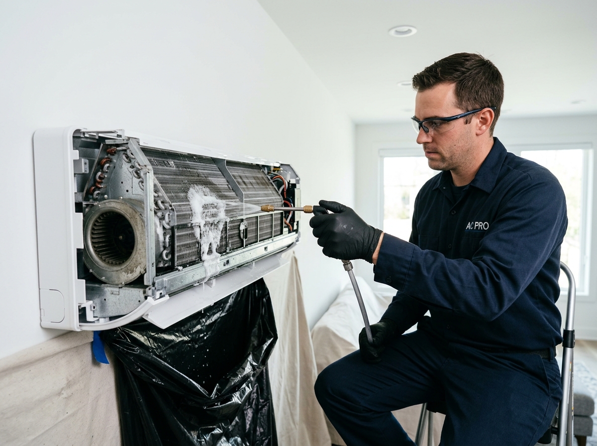 LG mini split deep cleaning service