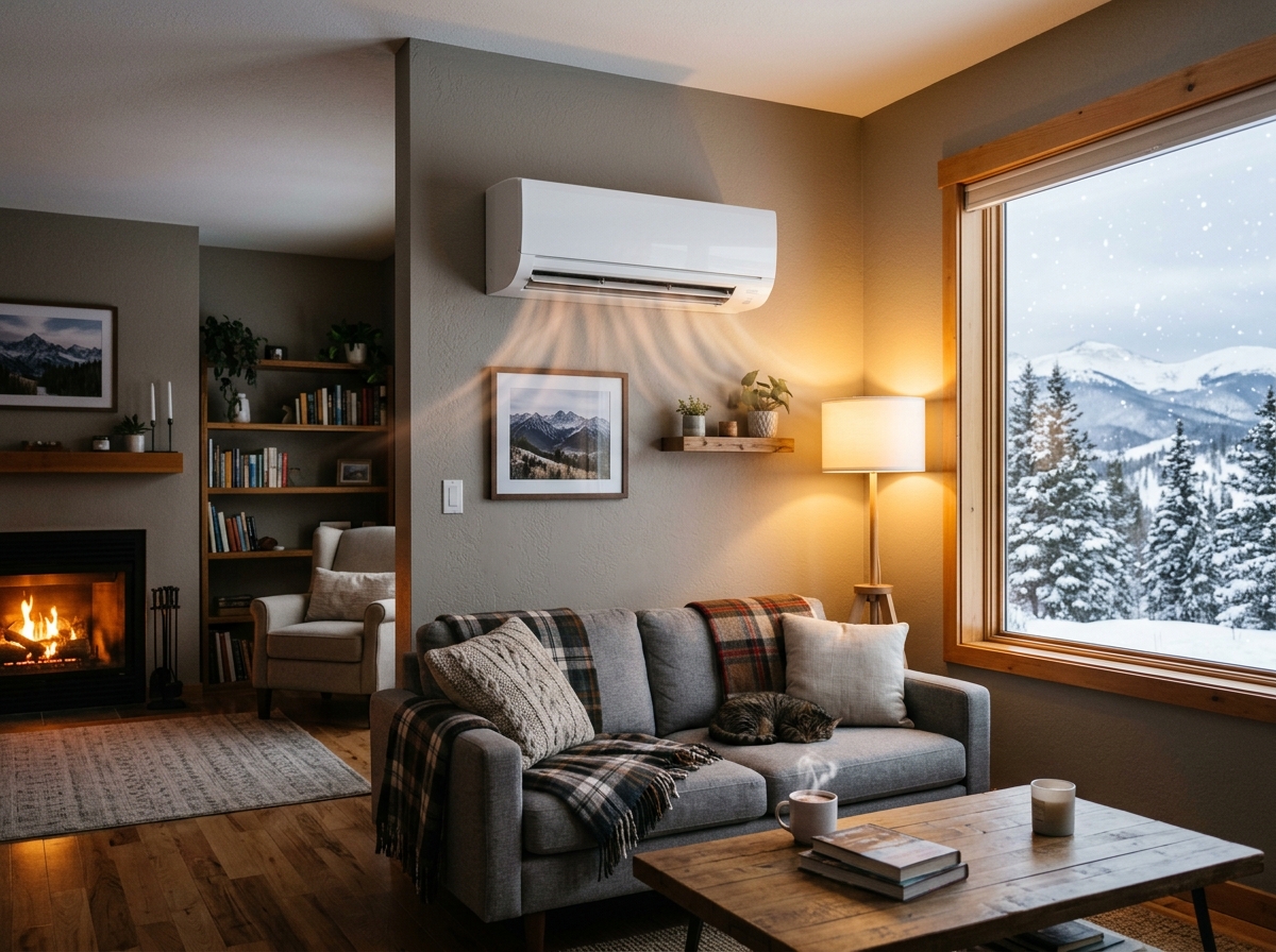LG ductless heat pump heating and cooling